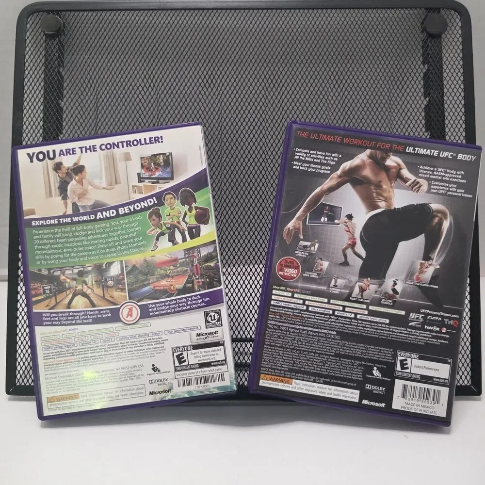 Kinect Adventures & UFC Personal Trainer Xbox 360 Games Bundle Tested